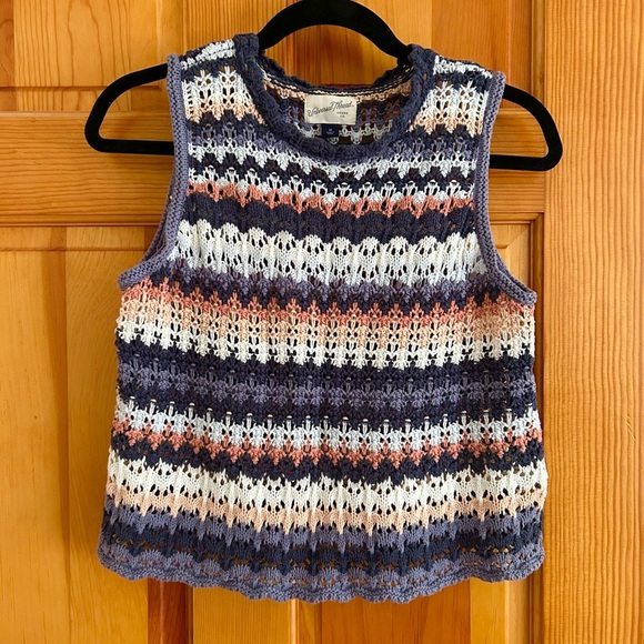 Universal Thread Striped Knit Sweater Vest Tank - Picture 2 of 4